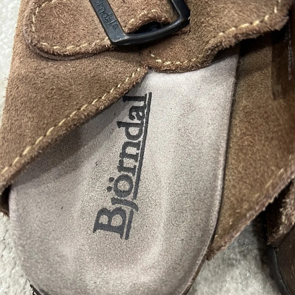 Bjorndal Brown Suede Sandals - Picture 5 of 9